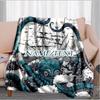 1PC Custom Name "Oceanic Kraken Adventure" outdooor Flannel blankets Throw Blanket All-Season Throw Gift Bedspread for Couch, Bed, Camping Holiday Bir