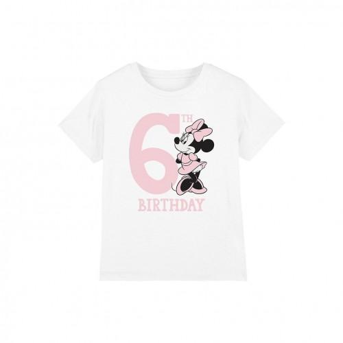 Disney Childrens/Kids Minnie Mouse 6th Birthday T-Shirt