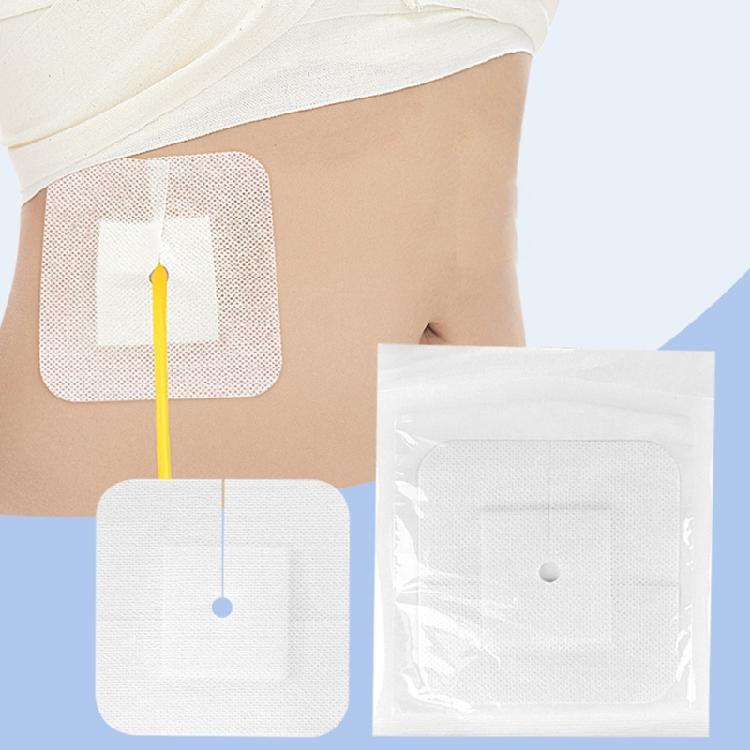 10 шт. Разъемная дренажная клейкая прокладка для катетера feeding tube pad Устройство стабилизации катетера для послеоперационного ухода