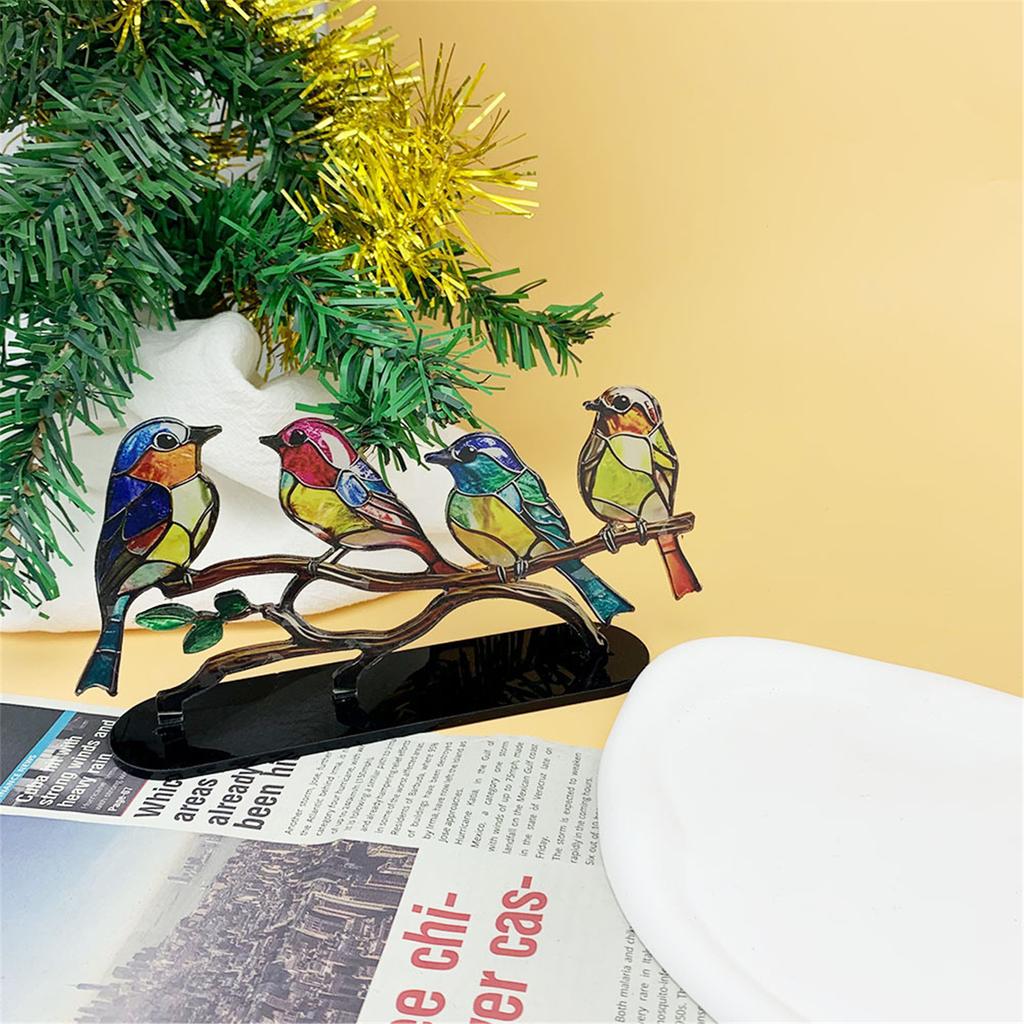 Bird Desktop Ornament Modern Acrylic Bird Figurine Decorative Art Ornaments for Cabinets Offices Living Room Home Decor