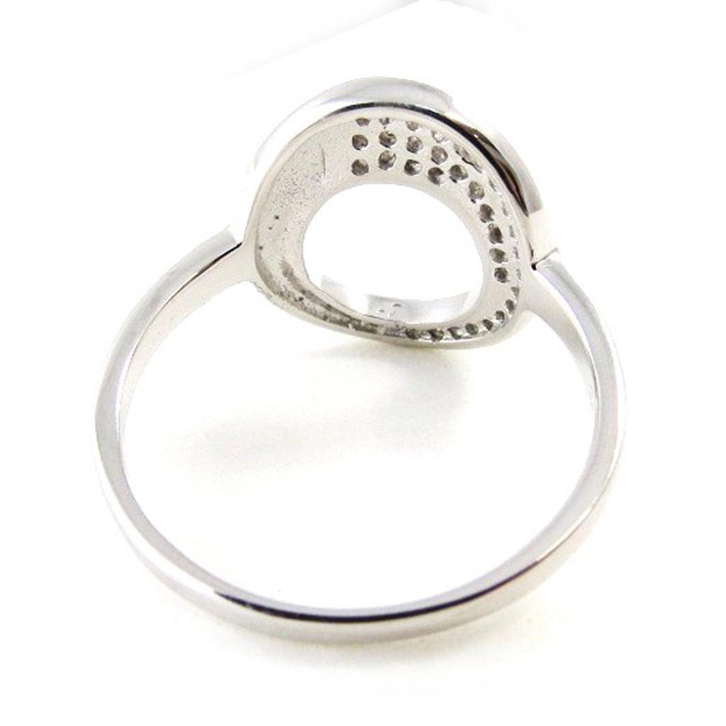 Silver Ring 'Sissi' White Silver (rhodium) - 15 Mm