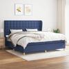 VidaXL Bed Slatted Base with Mattress, Upholstered Bed with Headboard, Double Bed, Adult Bedroom Bed, Modern, 3128875