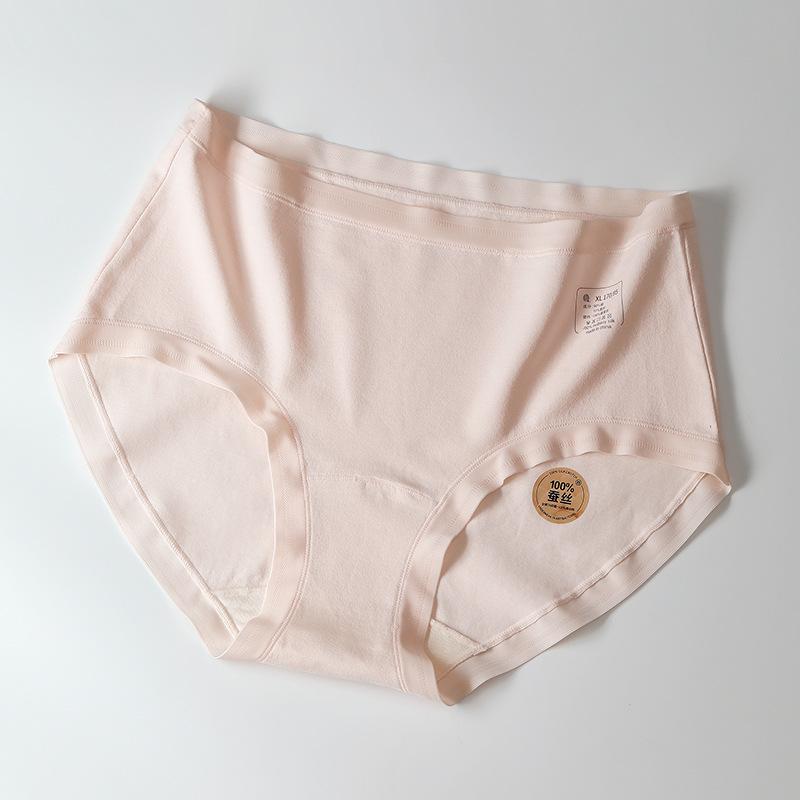 Женские весенне-летние хлопковые трусы-слипы 7A с антибактериальным эффектом, с высокой посадкой