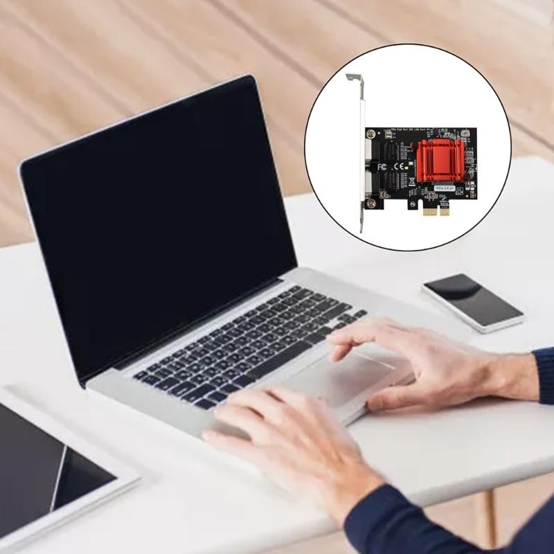 Gigabit Port PCIE 1X Fiber Optic Server Lan Card for 82575&6 Pcie 2 Ports RJ45 Desktop Server Adapter