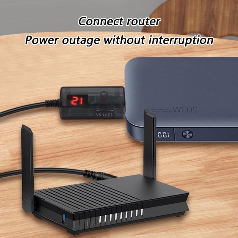 Кабель-преобразователь напряжения 5 В в 12 В с защитой от перегрузки, USB на DC5.5мм, для надежной зарядки электроники