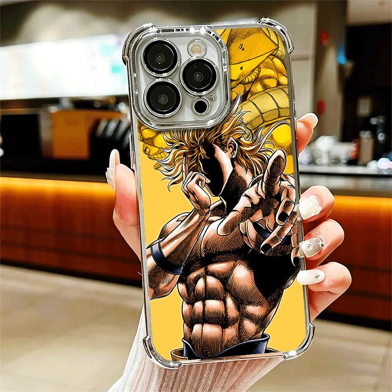 JoJo Adventure Дио Диего Брандо Мягкий чехол для телефона для iPhone 15 16 17 Air 14 Pro Max 16E Plus 13 12 Mini Покрытие Защита от падения Fundas