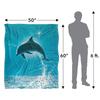 Royce McClure Silky Dolphin Sun Supersoft Blanket