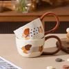 300ml Ceramic Coffee Cup Big Ears Doggy Cup High Appearance Level Breakfast Cup Milk Coffee Bring Gift Box Packing Mug