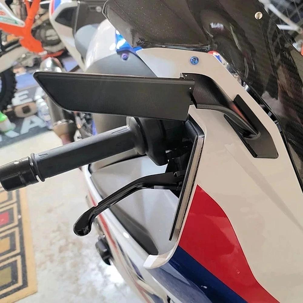 Новые зеркала Stealth для мотоцикла S1000RR 2025 года, спортивные крылышки-зеркала для BMW S 1000RR 2019+, вращающиеся регулируемые зеркала заднего вида
