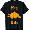 Nug Life Динозавр Куриный Наггетс Забавная Ретро Футболка