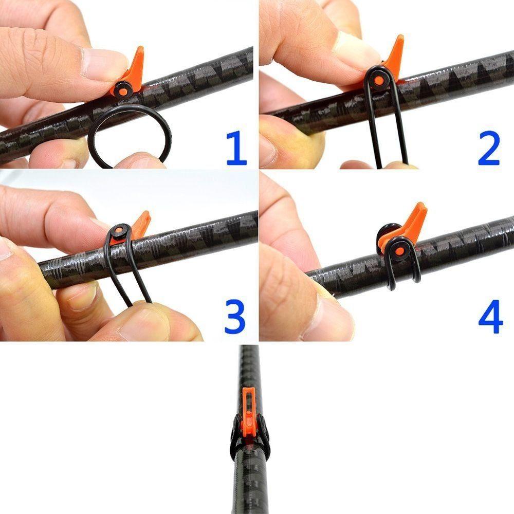 10 шт. Держатель рыболовного крючка без загиба, Высокая сила натяжения, Фиксатор удилища, Удилище