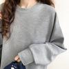 Waffle Knit Long Sleeve Sport Jacket Women High Street Korean Ins Loose Versatile Slim Fit Hoodie