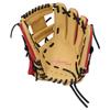 Rawlings Baseball Hyper Tech Color Sync Glove Throw Glove, Junior/Jr., Kids' (GJ5FHTCG9M), All-Around, Camel/Scarlet, Medium, Right-Handed