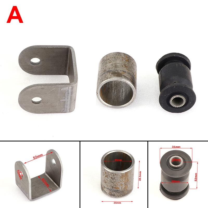 1Set Swing Arm Support Buffer Sleeve With Steel Bushing Hanging Lugs Fit For ATV Scooter UTV Go Kart Quad Bike Buggy Suspension