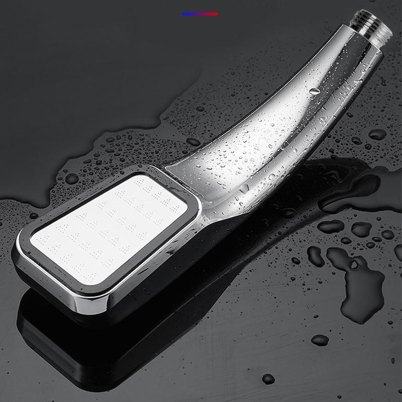 300 Holes High Pressure Shower Head Water Saving Flow With Chrome ABS Rain Spray Nozzle Bathroom Accessories