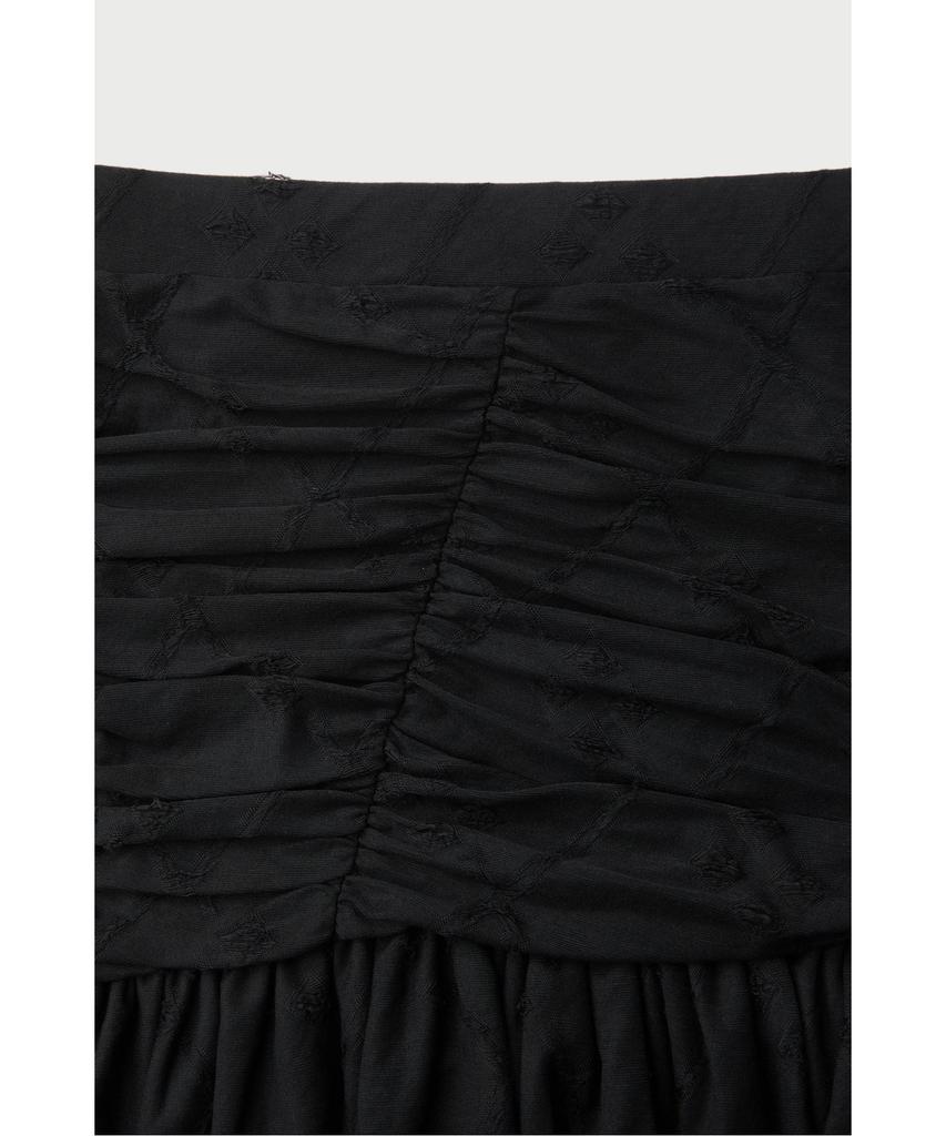 IROWOMEN Hibiscus Net Stitch Shirring Skirt Iokaa26102Bkx