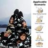 Pierce The Veil Rock Band Skull Collage Print Flannel Blanket Soft Warm Throw Blanket Music Fan Home Decor for Sofa Bedroom Travel