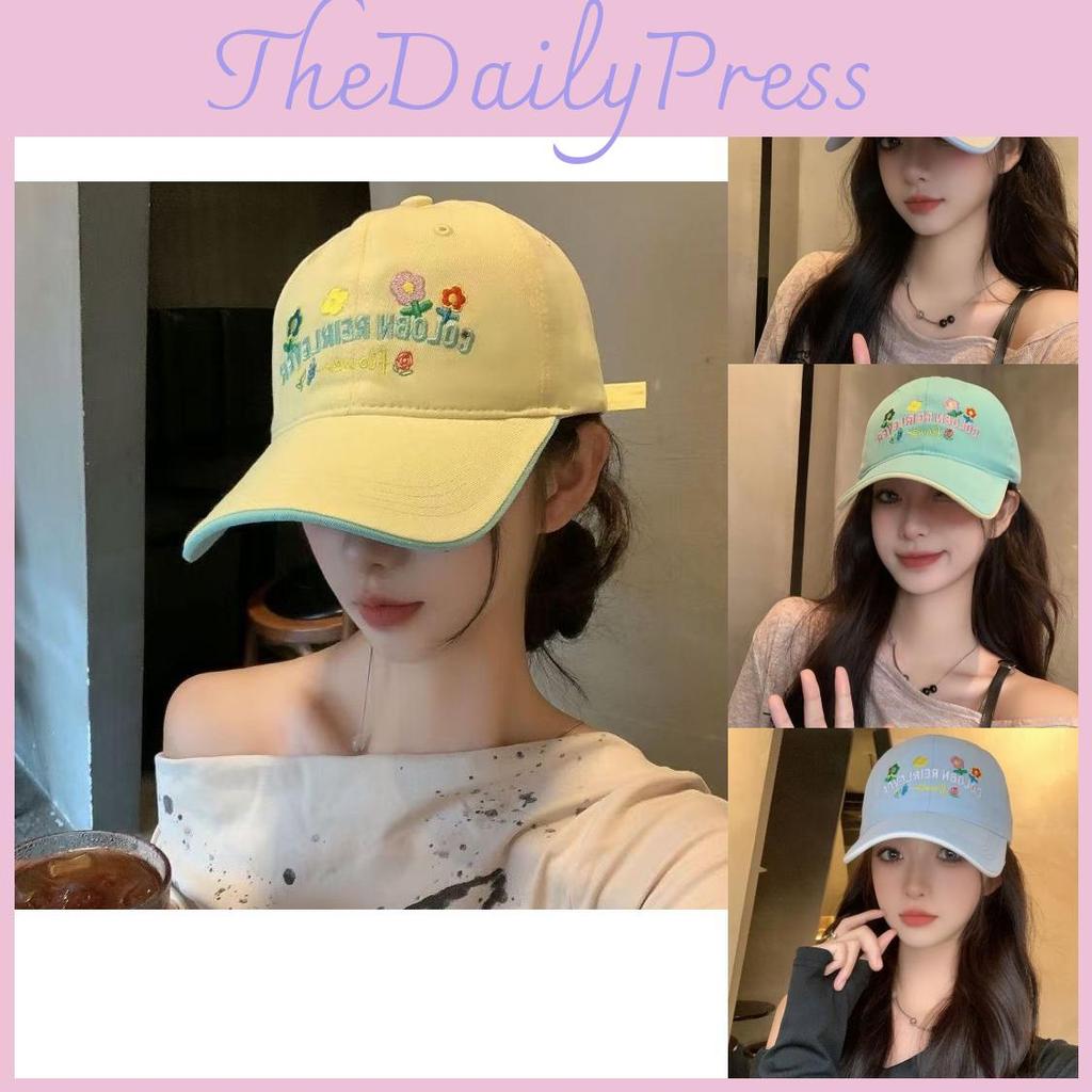 Adorable Floral Pattern Baseball Cap For Women Featuring Soft Cotton Fabric And Breathability