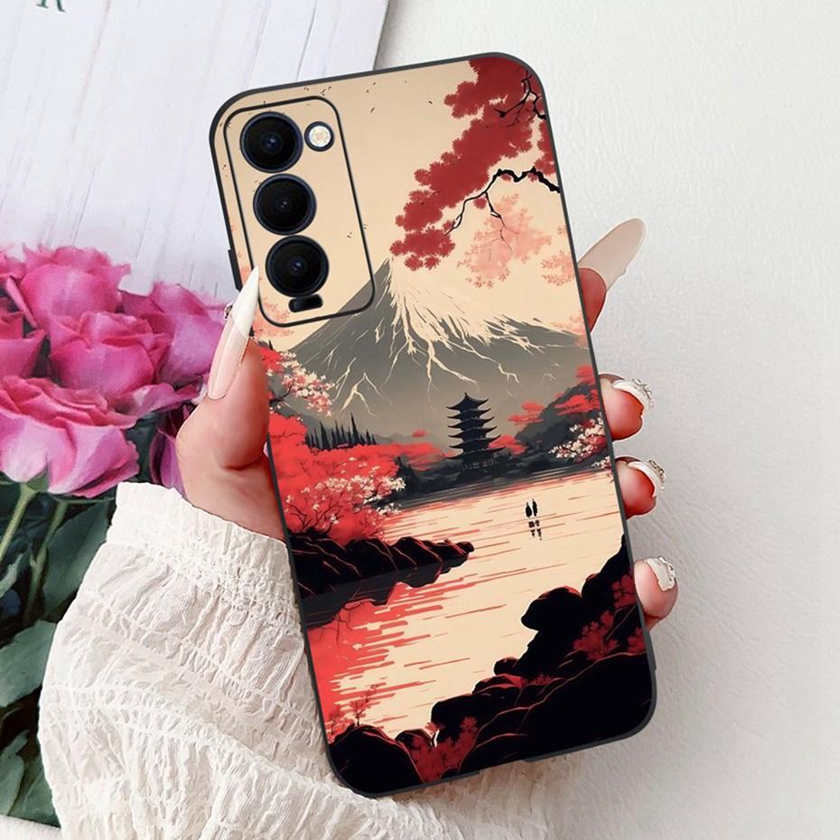 Fashion Painting Case For Tecno Camon 18 18i 18T 18 Premier Soft Silicone TPU Phone Cases For Camon18 18 P 18T Covers Bumpers
