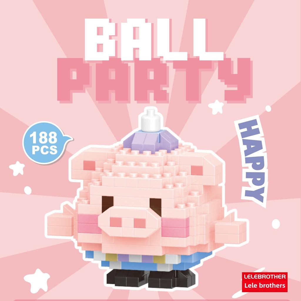 Серия кукол-животных из микрочастиц, строительные блоки, детские сборные игрушки