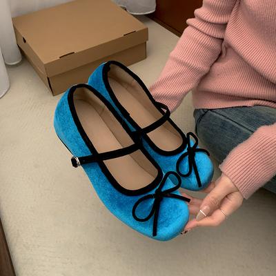 Белые французские туфли с увеличенной внутренней высотой и плоским носком, женские туфли на плоской подошве 2025 года, универсальные балетки Мэри Джейн