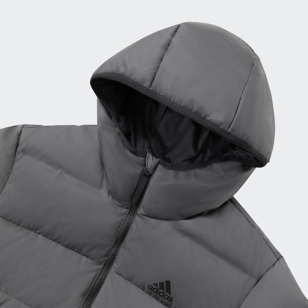 adidas Мужская пуховая куртка темно-серая JW6776
