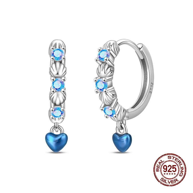 Серьги-гвоздики для женщин Медь Разноцветная Ракушка Морская звезда Сверкающая Бабочка Роскошные Изысканные Ювелирные Изделия Серьги для Девочек