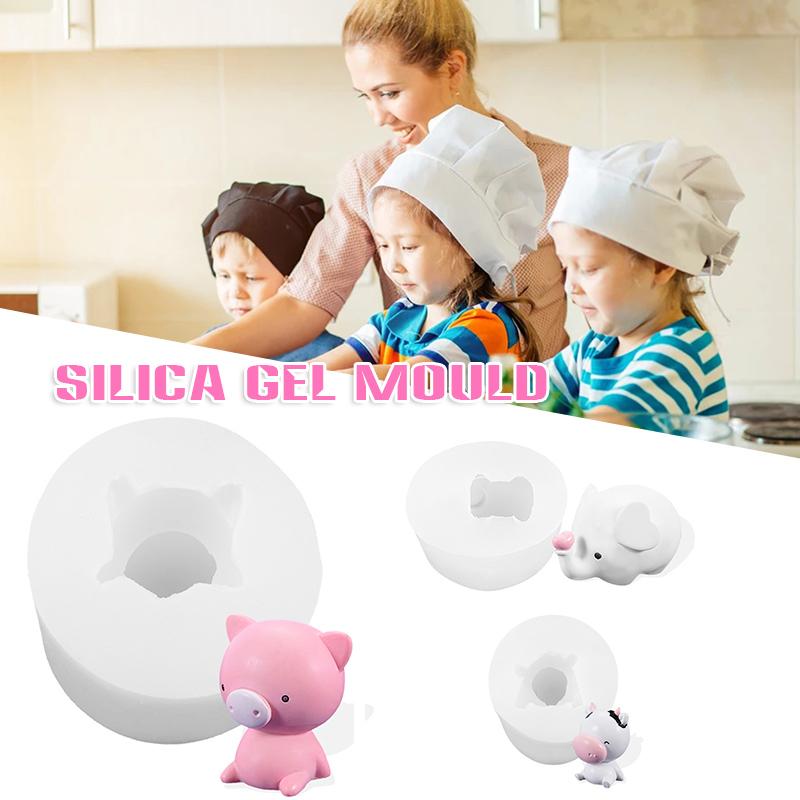 Шаблоны для поделок своими руками Мини 3D мультяшные животные литье формы многофункциональный мягкий силиконовый трафарет для торта декор десерт