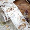 4 Style 1Roll/pack Oil Masking Tape Life Diary for DIY Handbook  Phone Case Vintage European Bottoming Collage Party Labels