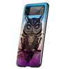 Чехол для телефона Samsung Galaxy Z Flip 3 4 5 складной мобильный чехол жесткий ПК Fundas защитный чехол мультфильм девушка подарки милая сова