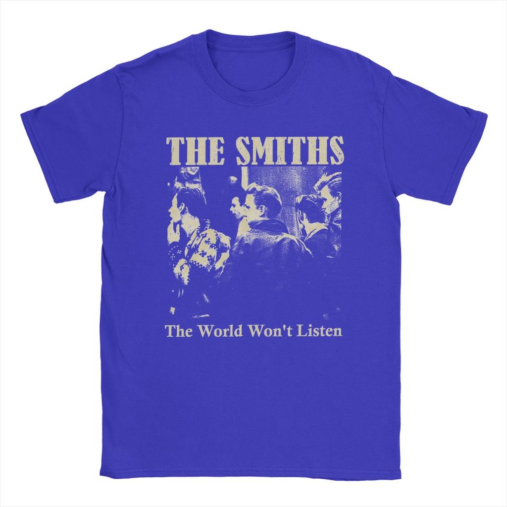 Unisexs TShirt The Smiths Crazy Cotton Tee Shirt Short Sleeve T Shirt Round Collar Clothes Plus Size