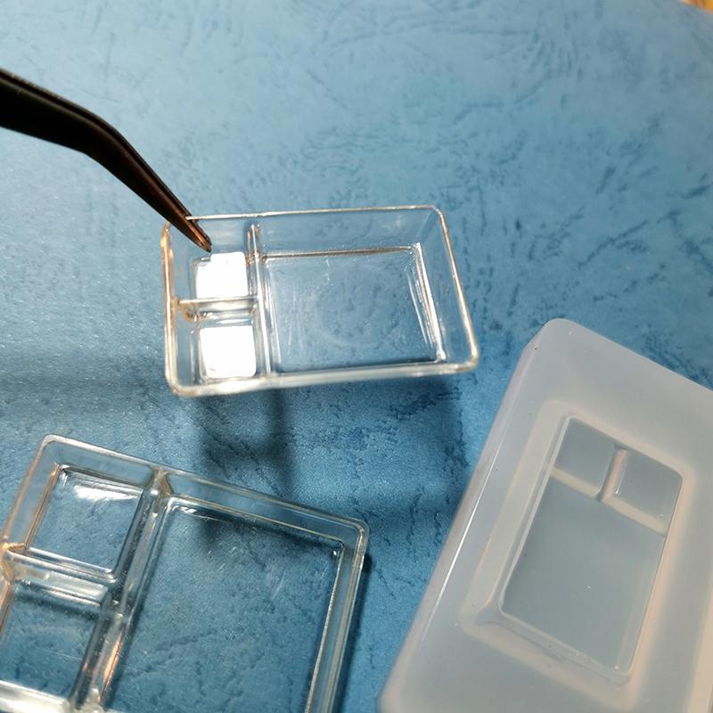 Мини-форма 1:12 миниатюрных кукольных тарелок, ланч-боксов, подносов, силиконовых форм для кукольных домиков с каплями УФ-клея(Только плесень)