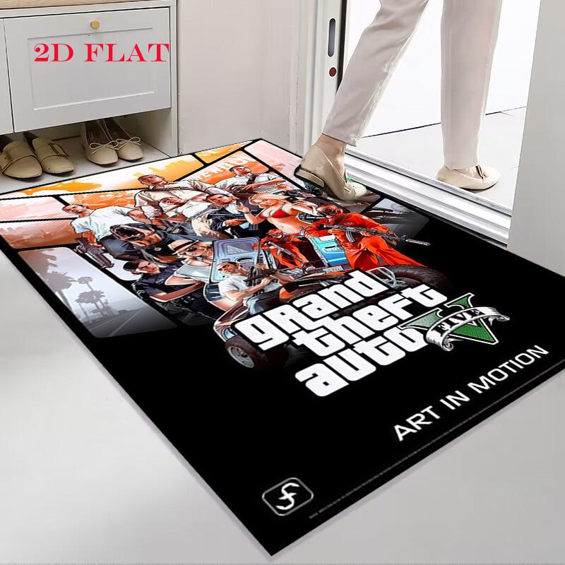 Ковер GTA для гостиной, спальни, дома, украшение для дивана, нескользящий коврик для игр детей