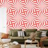 Hippie wallpaper coral background, coral background for living room and bedroom 50x1000