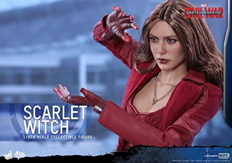 Movie Masterpiece Civil War Captain America Scarlet Witch Scale Plastic Painted Action Figure 1/6