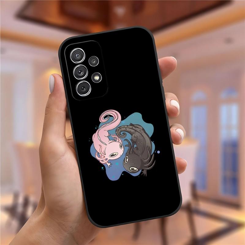 Cute Animal Axolotl Phone Case For Samsung Galaxy S23 S22 S10 S20 S30 S21 S8 S9 Pro Plus Ultra Fe Design Back Cover