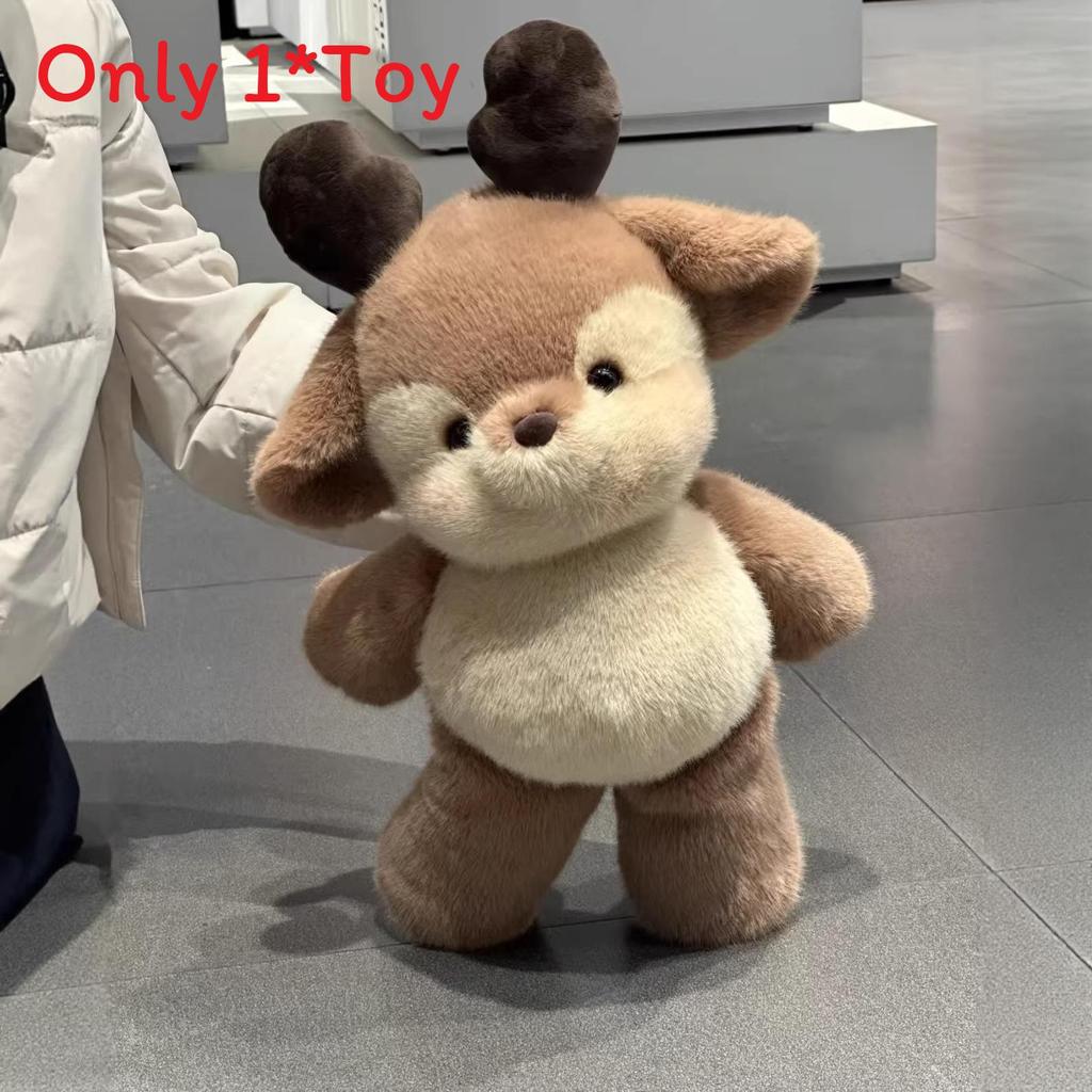 Плюшевая игрушка-панда из овечьей шерсти с мягким коротким ворсом для детей и коллекционеров