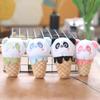Cute And Adorable Cone Panda Keychain Plush Toy Bag Pendant