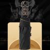 Skull Shaped Handle Folding Umbrella, 8 Ribs Compact Durable Casual Umbrella For Men & Women