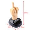 Solar Powered Mid Finger Shaking Toy Car Dashboard Dancing Figure Toy Decorative