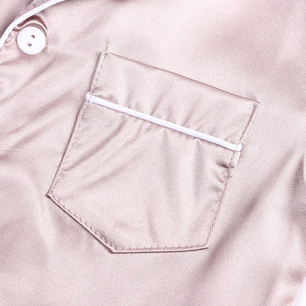 Детский летний шелковый пижамный комплект, дышащая одежда для сна для мальчиков и девочек