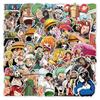 10/30/50 шт. Горячие аниме наклейки One Piece Луффи Зоро Нами Мультяшные декали Мотоцикл Телефон Шлем Ноутбук Крутая граффити наклейка Игрушка