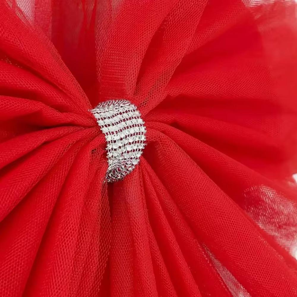 -inlaid Cabinet Bow Red Christmas Home Decoration Christmas Front Door Bow Wedding