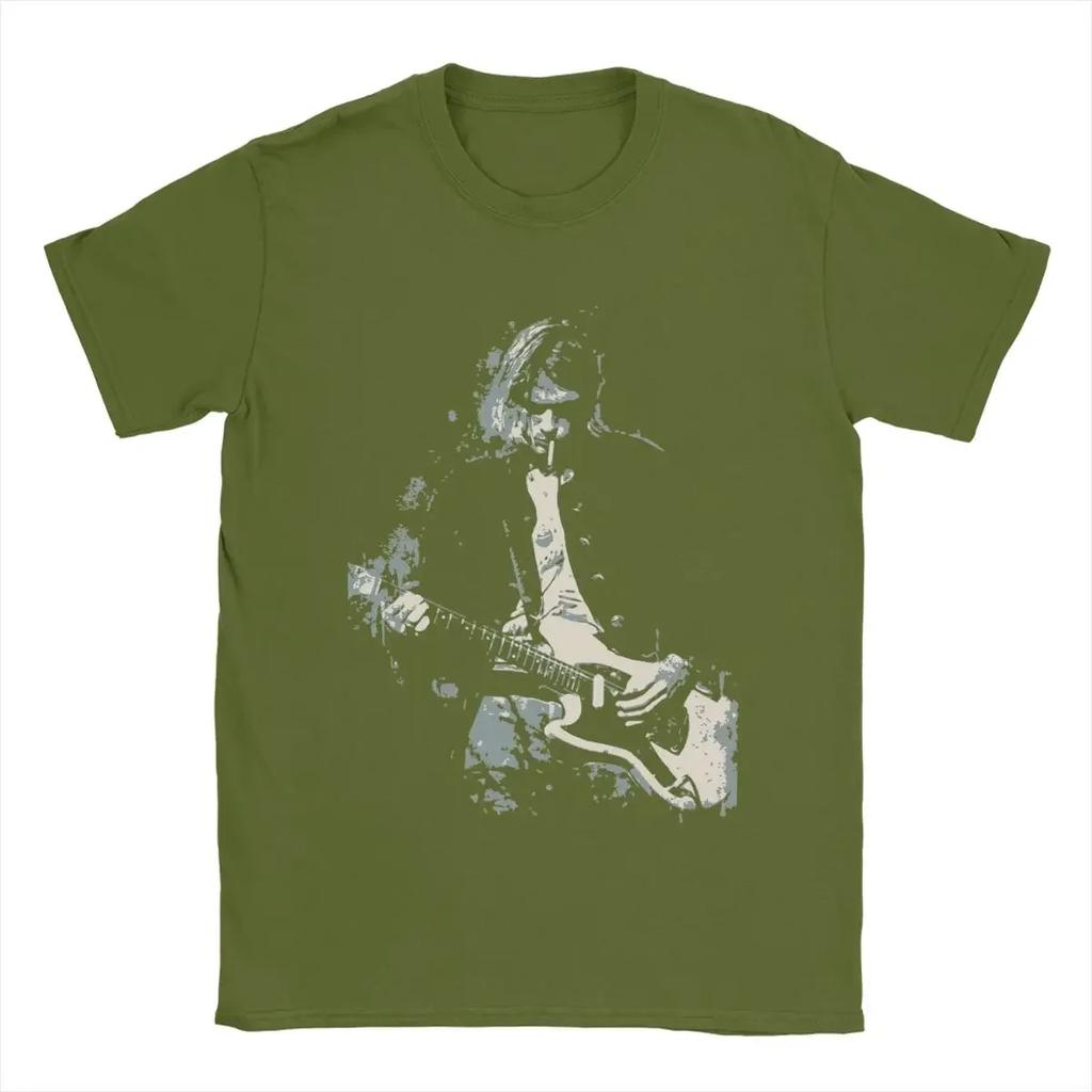 Kurt Cobain Guitar T Shirts Cotton Clothes Amazing Short Sleeve Round Collar Tees Original T-Shirt