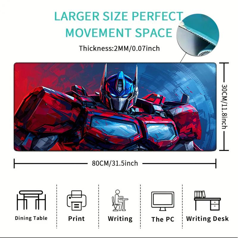 Trans-formers Mouse pad, Gaming Mouse Pad, keyboard pad, Desk Decor for computer notebook Fan Gift Birthday Gift
