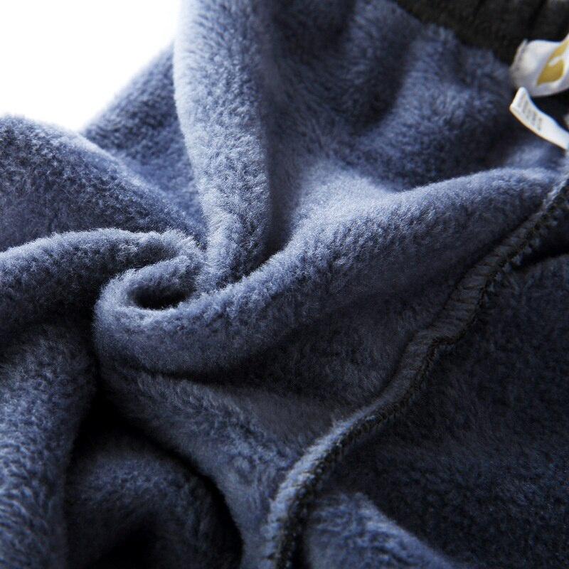 Детские штаны для мальчиков, осенне-зимние утолщенные теплые детские штаны для девочек, узкие хлопковые эластичные брюки