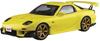 AOSHIMA Prepainted Model Series Initial D Keisuke Takahashi FD3S Project D Volume 28 Характеристики Масштабная окрашенная пластиковая модель Желтый RX-7 1/24 I-04