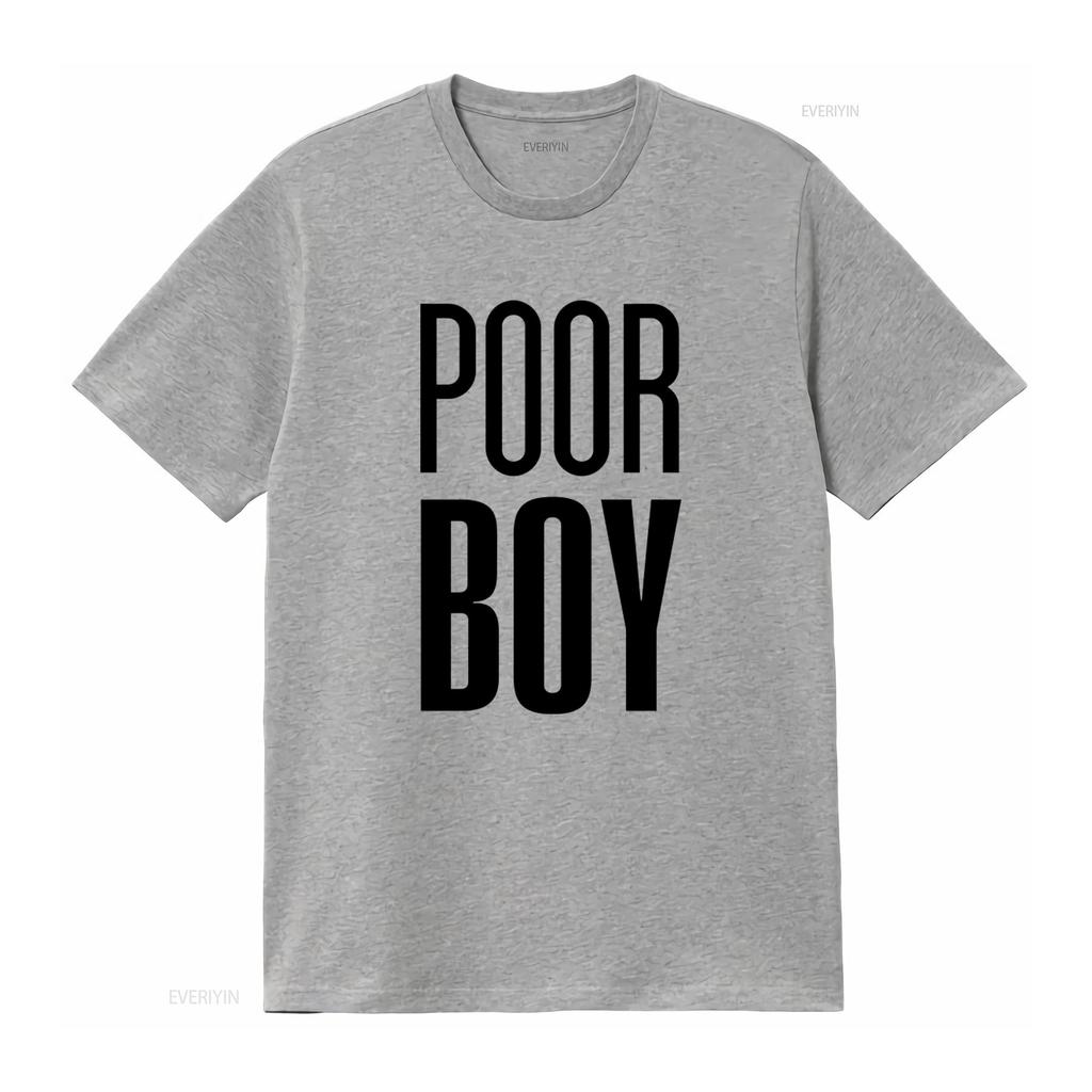 Poor Boy Only Friends Тайский Bl Драма Футболка для фанатов Черный шрифт Классический крой Модный дизайн для фанатов винтаж Стирка дизайнерская одежда