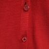 VALENTINO made in Italy Long sleeve V neck knit cardigan 44 Red Women Used