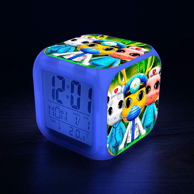 Cross Animal Hospital Digital Alarm Clock - New Night Light, Mute Game Peripheral for Home